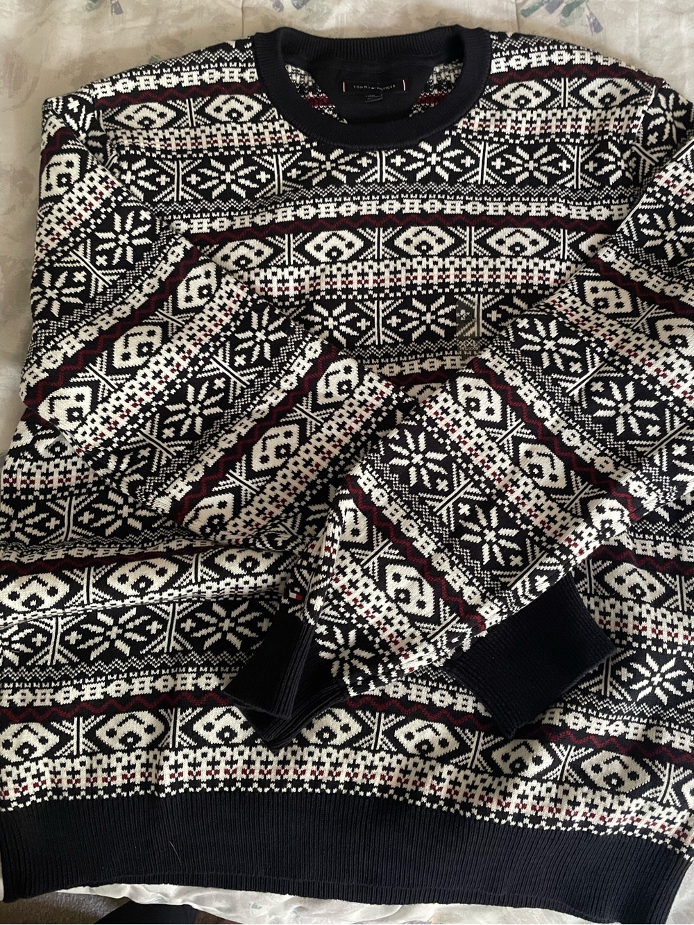 New! Tommy Hilfiger Fair Isle Crewneck Sweater
